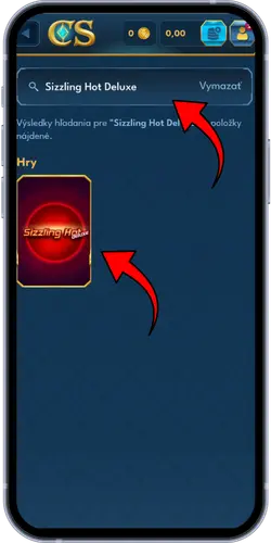 Vyhľadávanie hry Sizzling Hot Deluxe v Casea Casino
