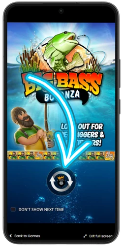 Big Bass Bonanza intro screen on mobile with retrigger tips for Australian players 🇦🇺