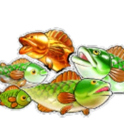 Big Bass Bonanza money fish symbol carrying cash values collected during free spins