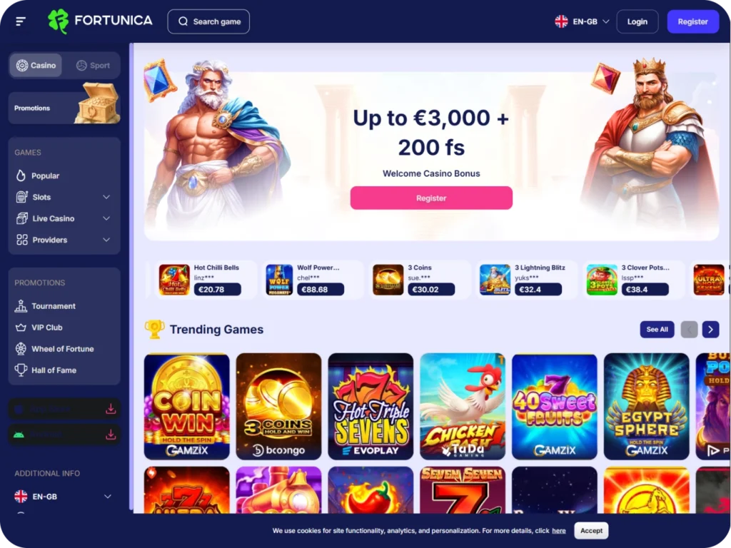 Casinos Not on GamStop Fortunica