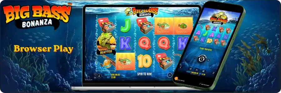Big Bass Bonanza on mobile and desktop sharing the same account balance for AU players 🇦🇺